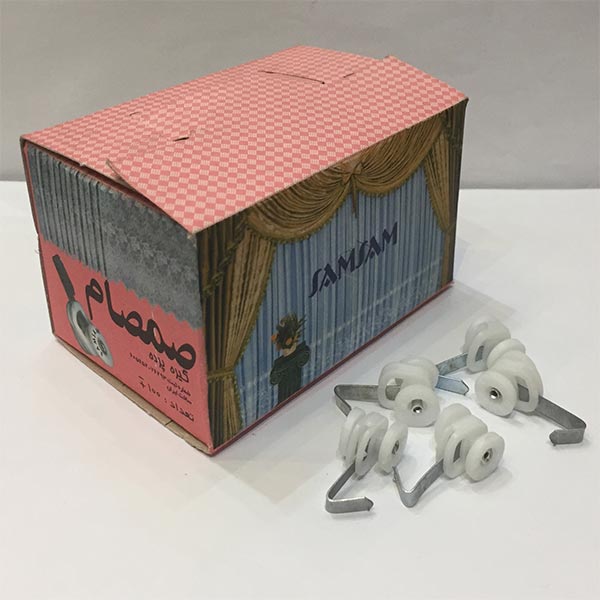 گیره قلابدار فلزی پرده