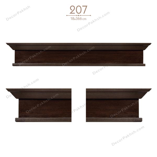 قاب پرده  MDF تاج دار