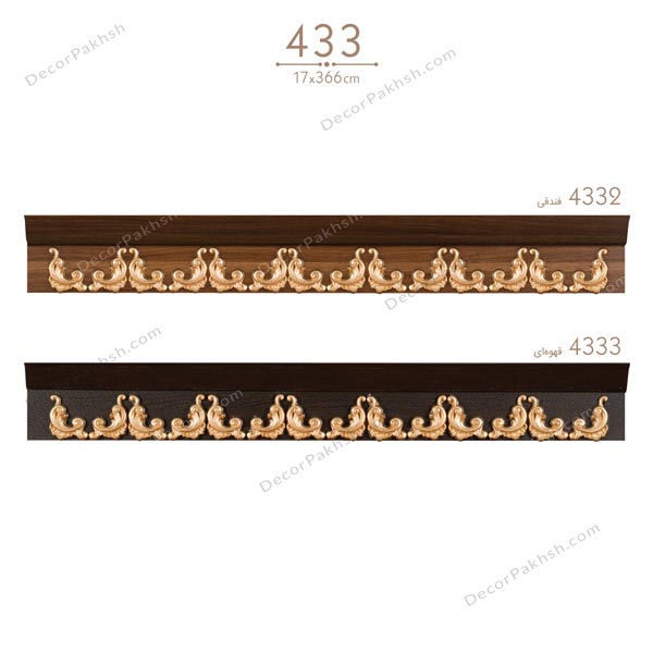 قاب پرده MDF تاجدار
